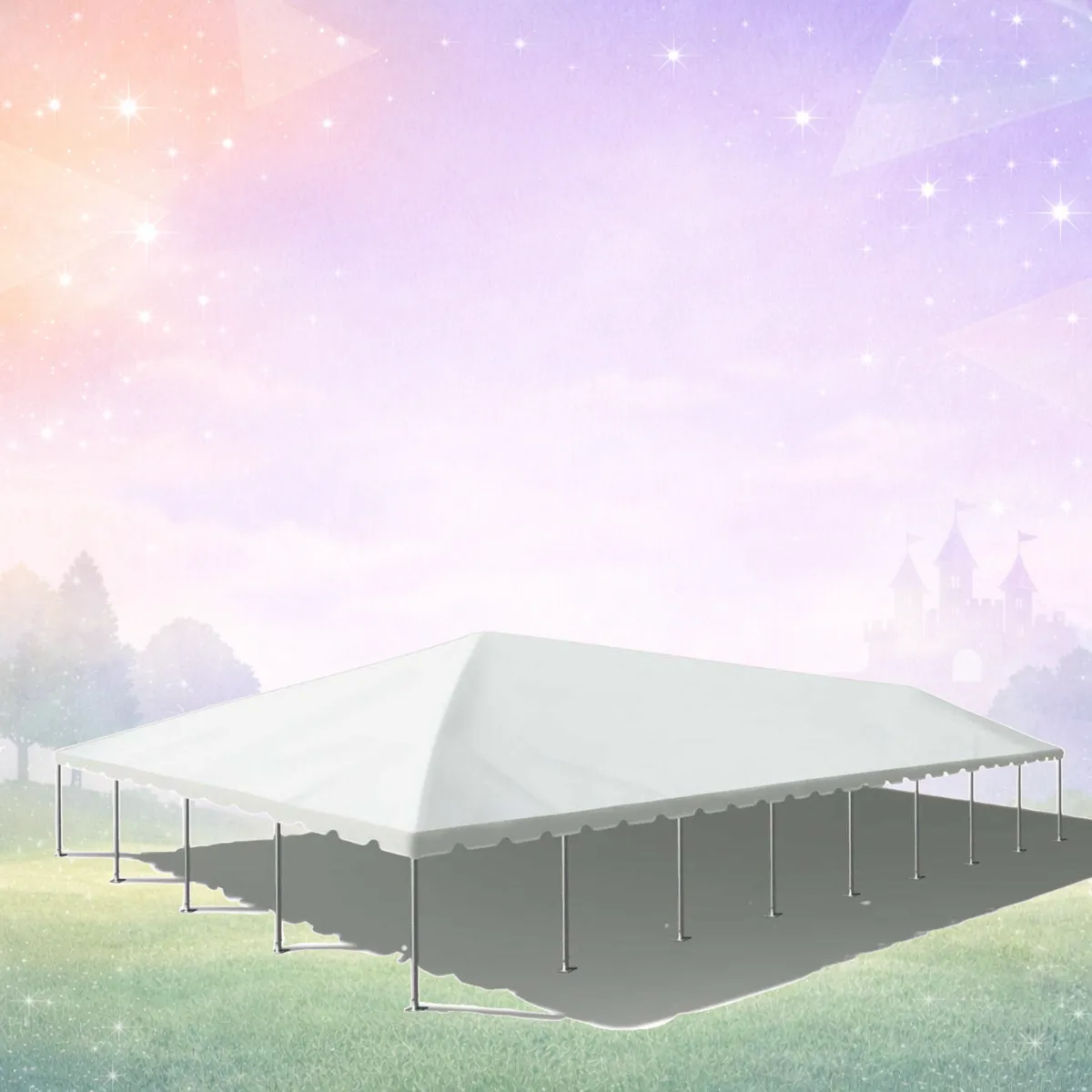 40'x80'  Frame Party Tent - White
