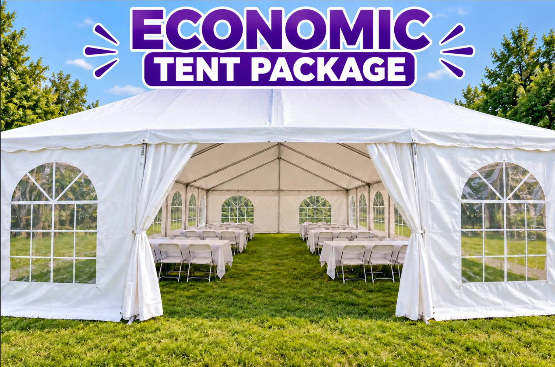 Economic Party Tent Package (Seats 30)