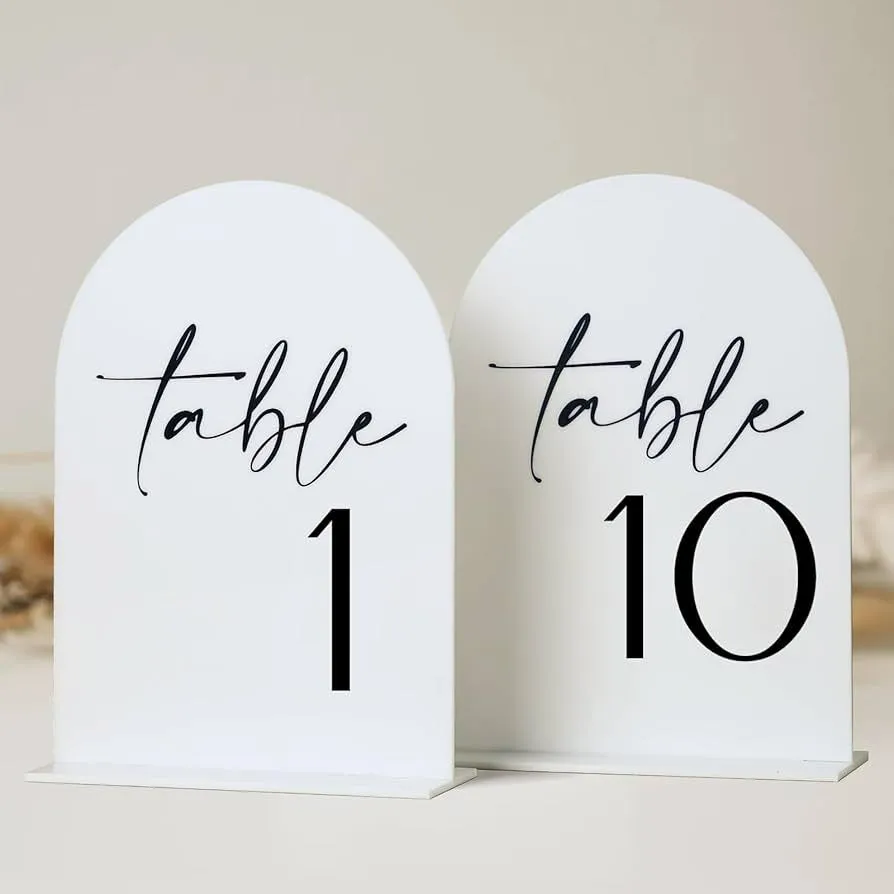 Table Numbers