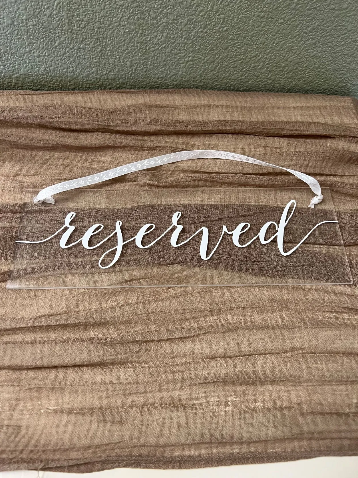 Acrylic Reserved Signs