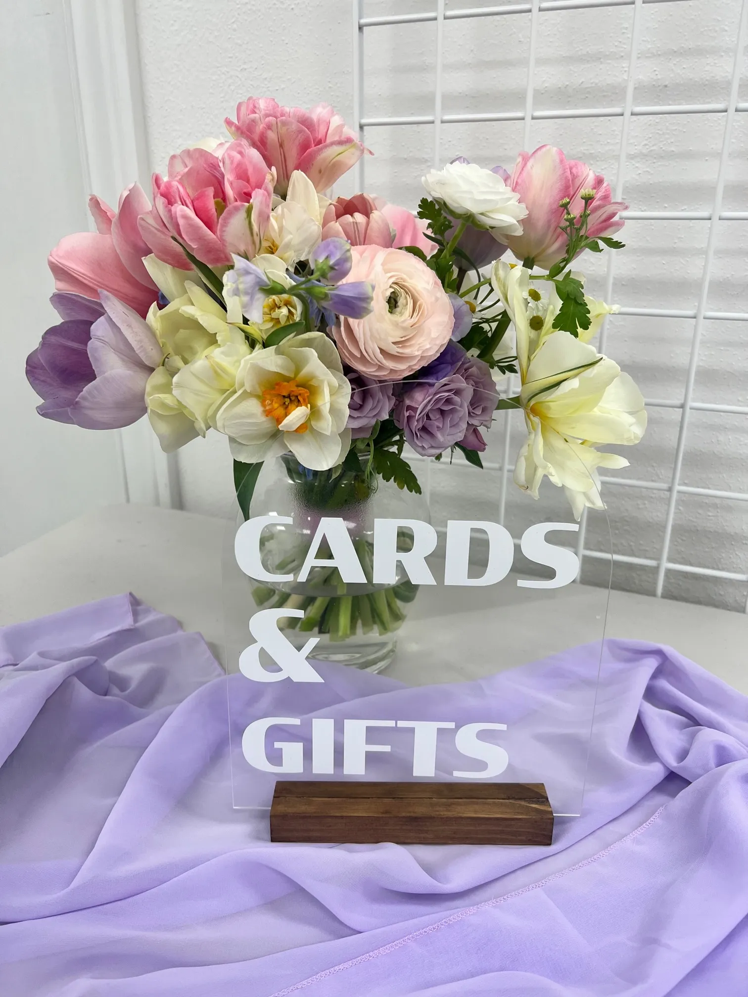 Cards and GIfts Acrylic Sign