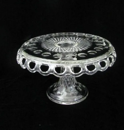 "Julia" Clear Glass Cake Stand