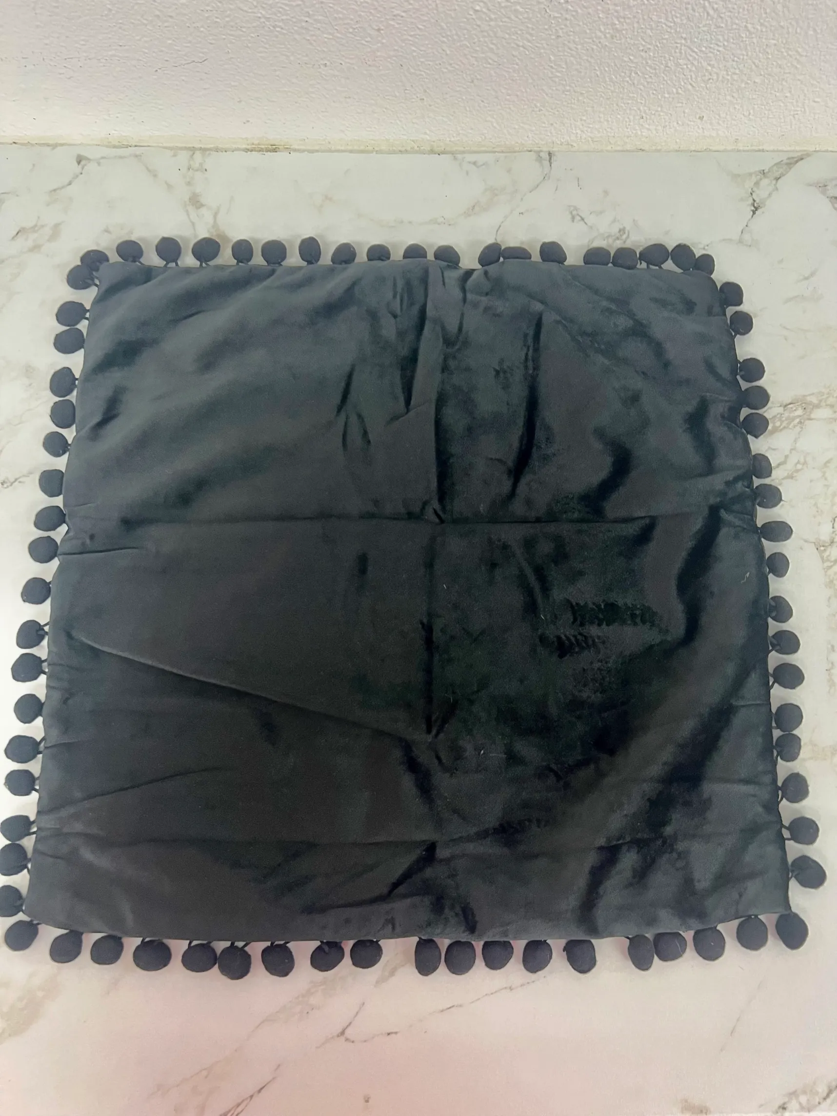 Black Velvet with Ball  Tassels