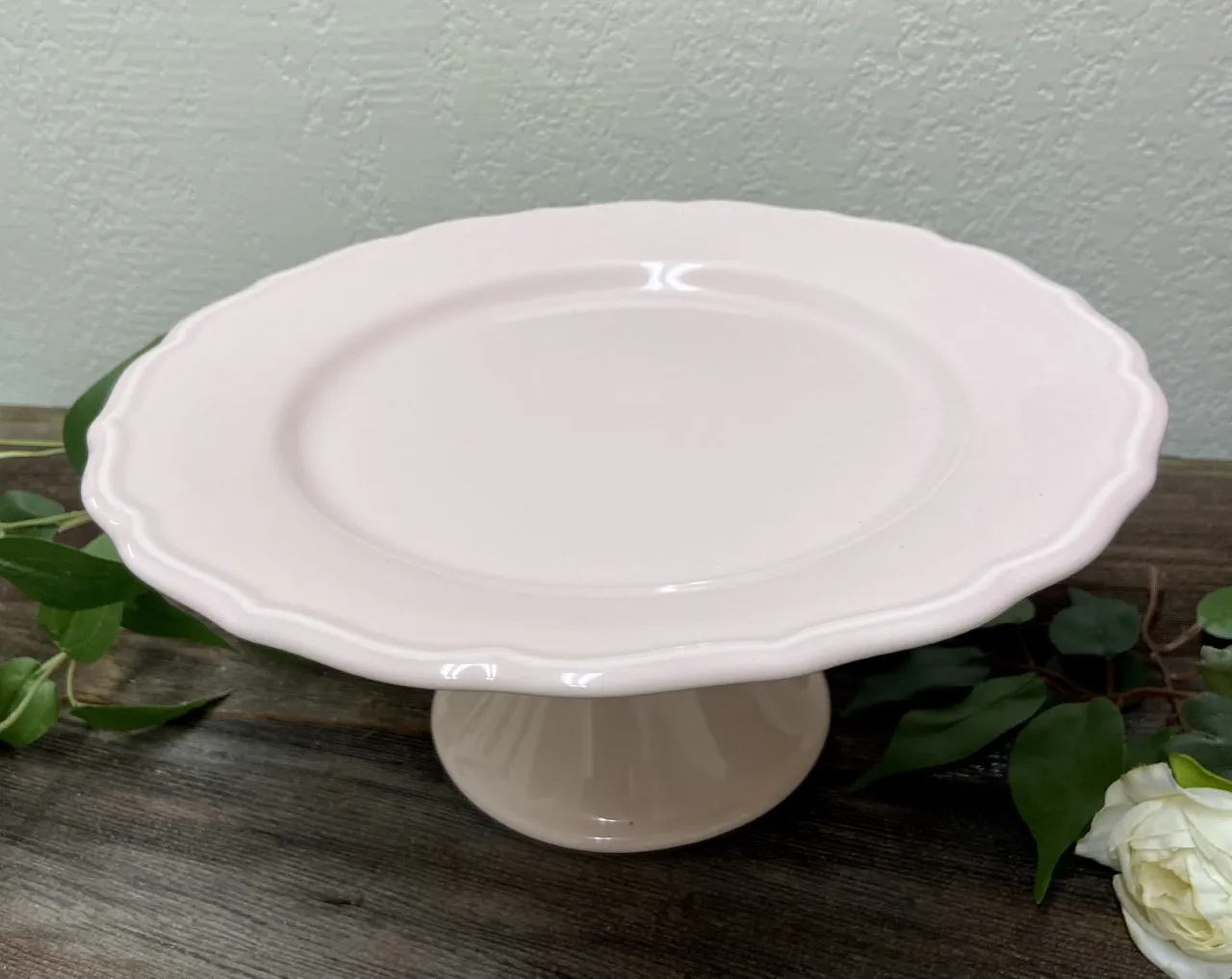 Pink Glass Cake Stands