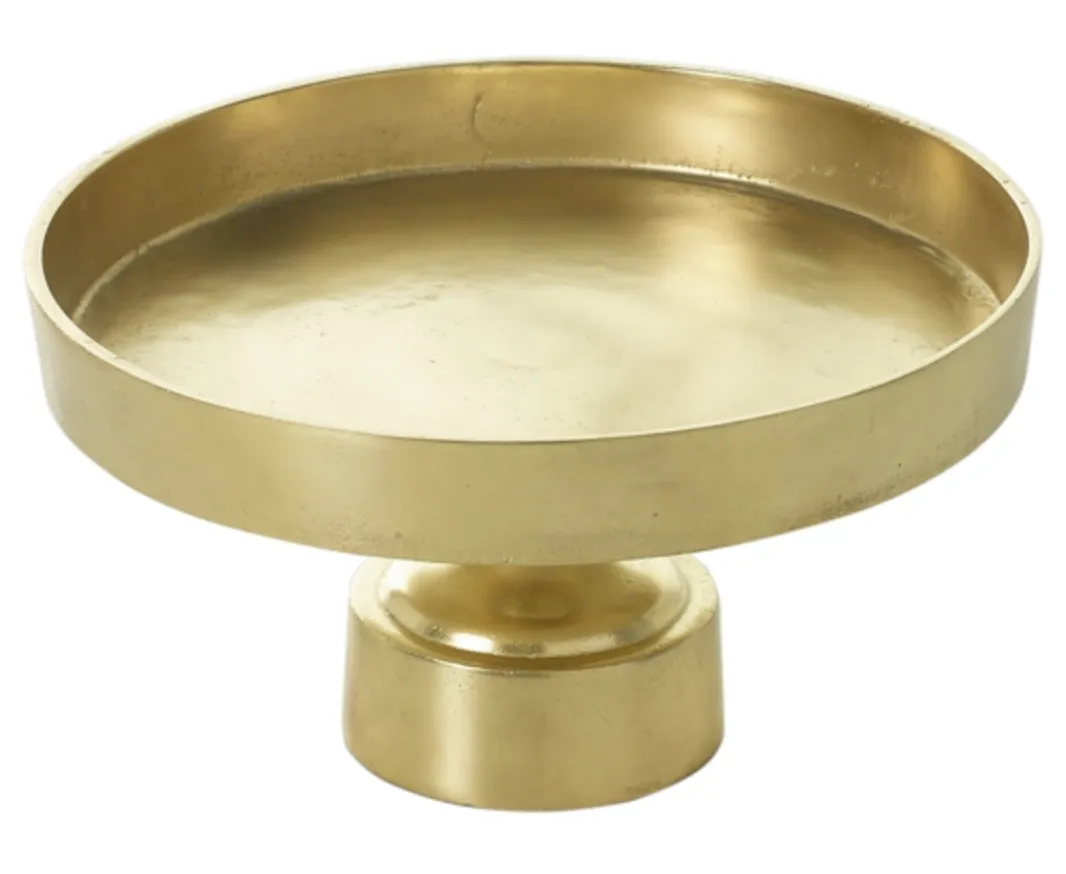 "Felicia" Gold Metal Cake Stand