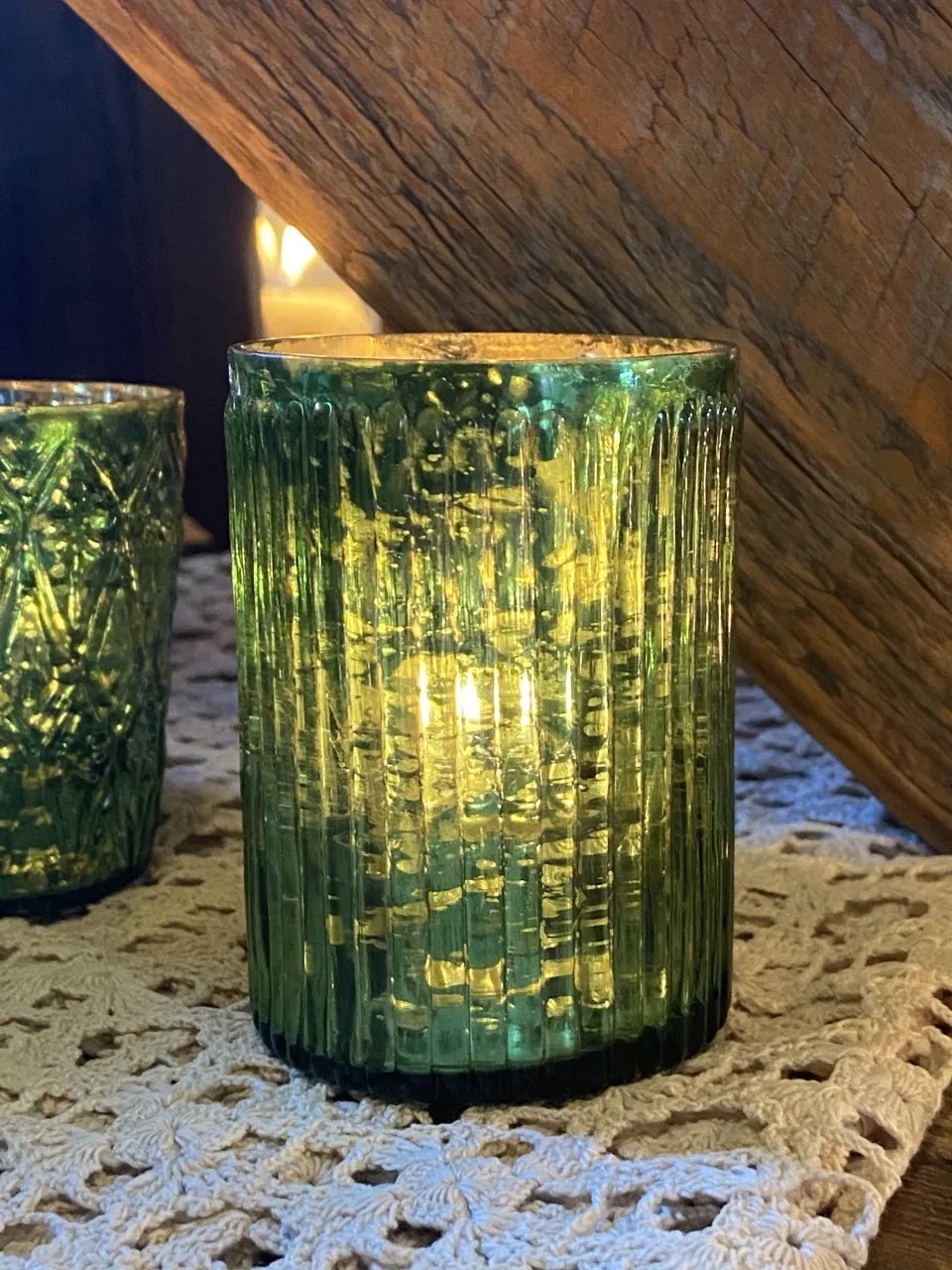 "June" Mercury Candle Holder