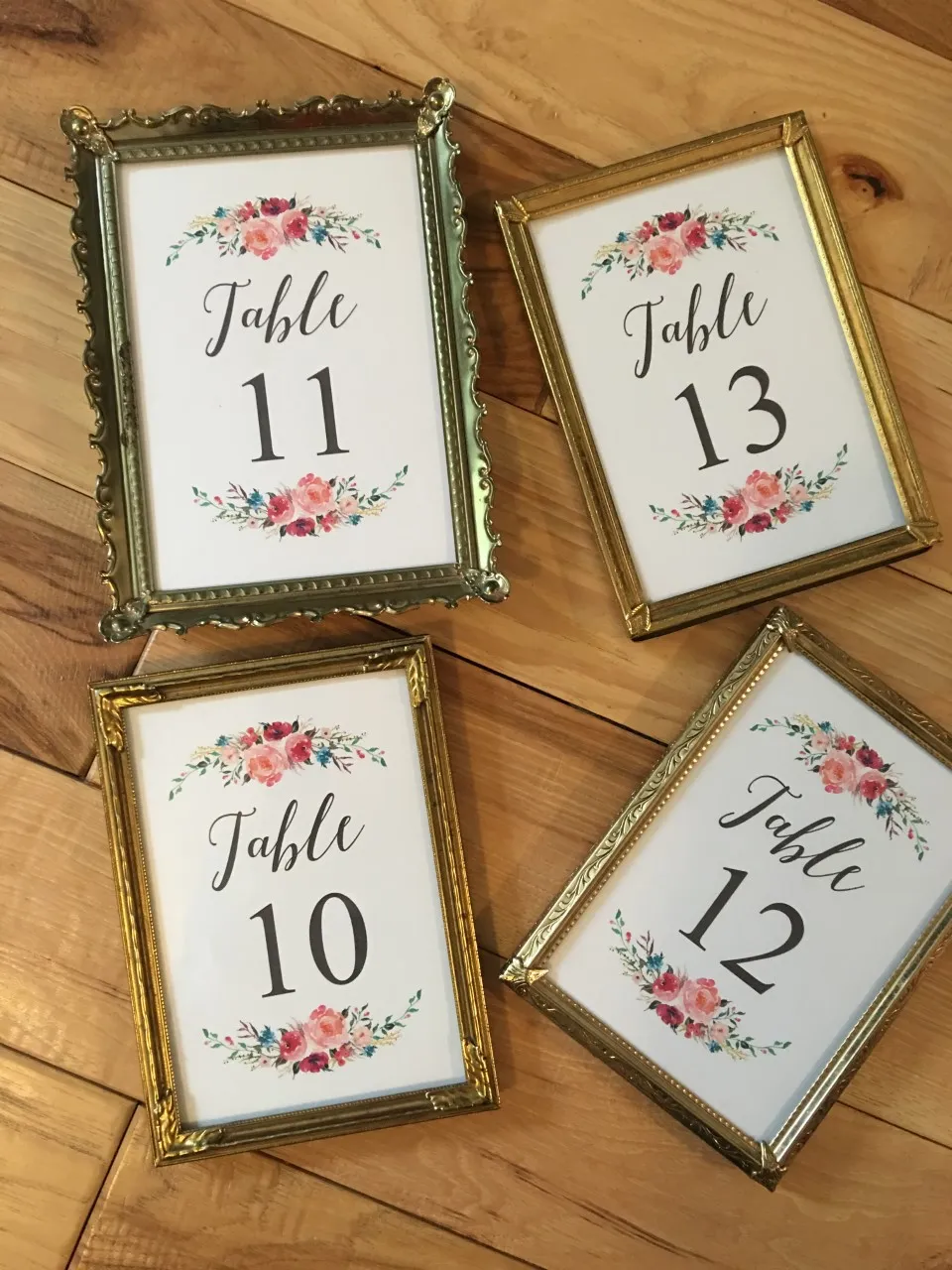 Assorted 5x7 Gold Frames 