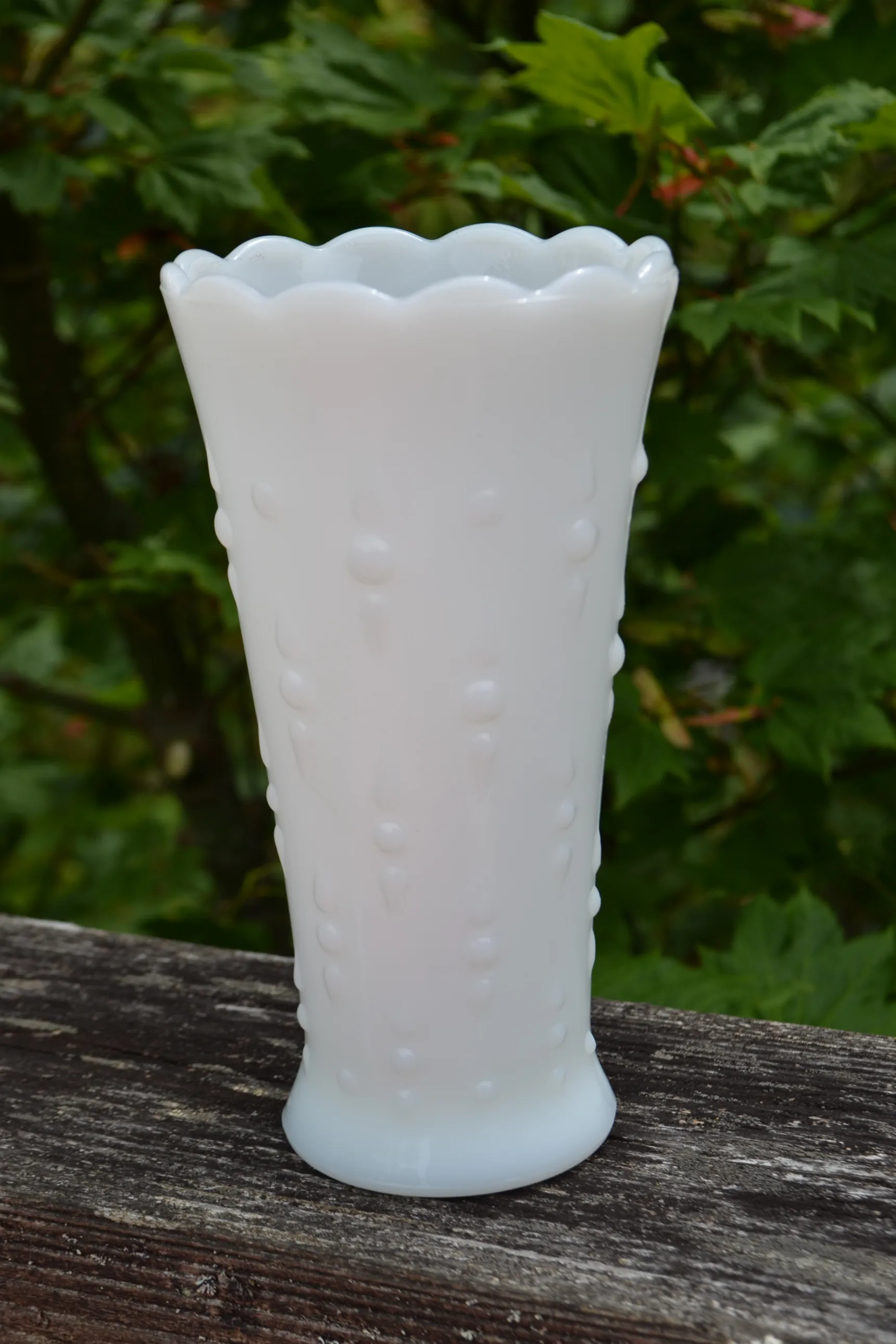 "Maddisyn" Milk Glass Vase