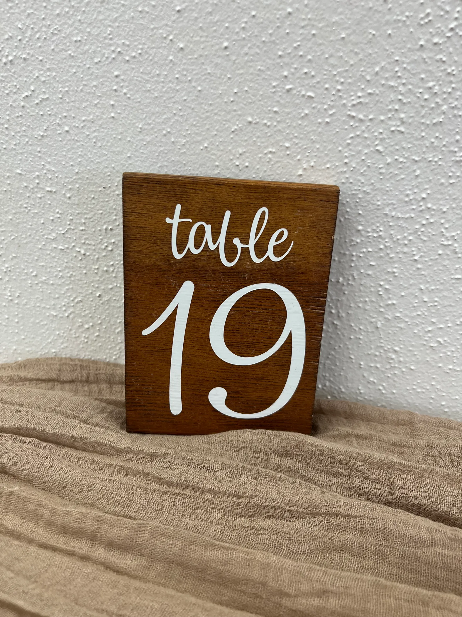 Wood Table Numbers