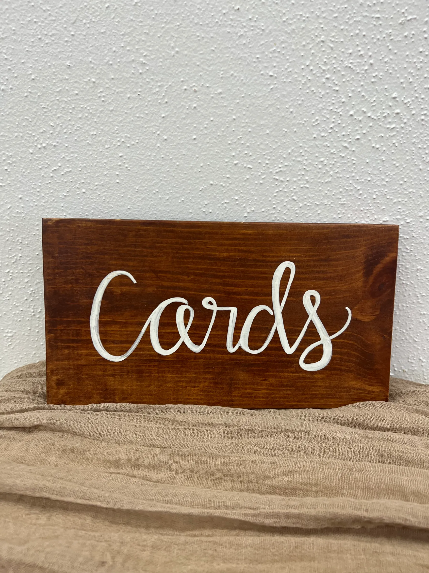 Wood Cards Sign