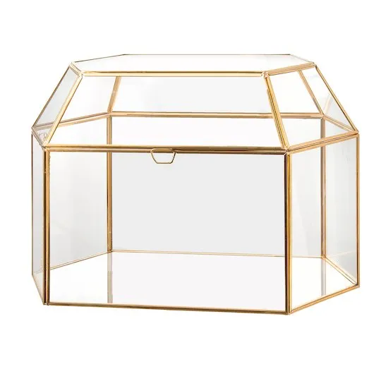 Gold and Glass Card Box