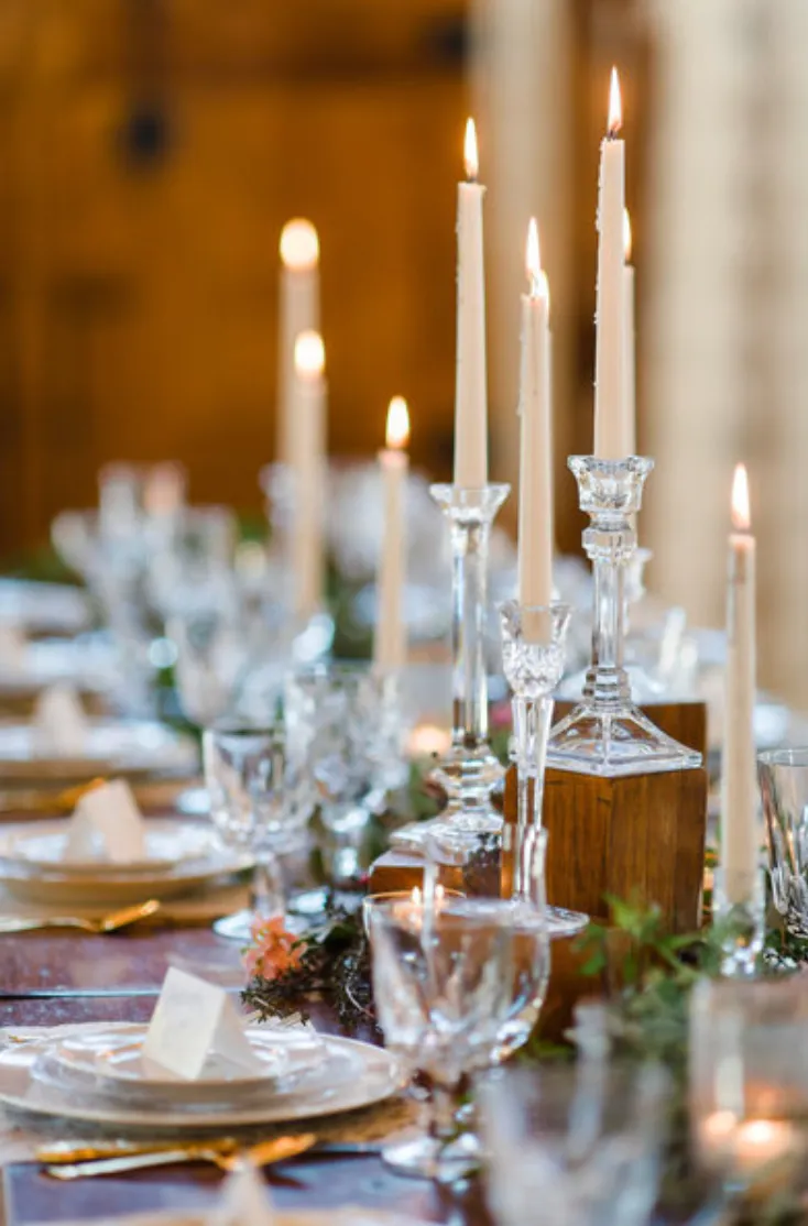 Crystal and Glass Candlesticks