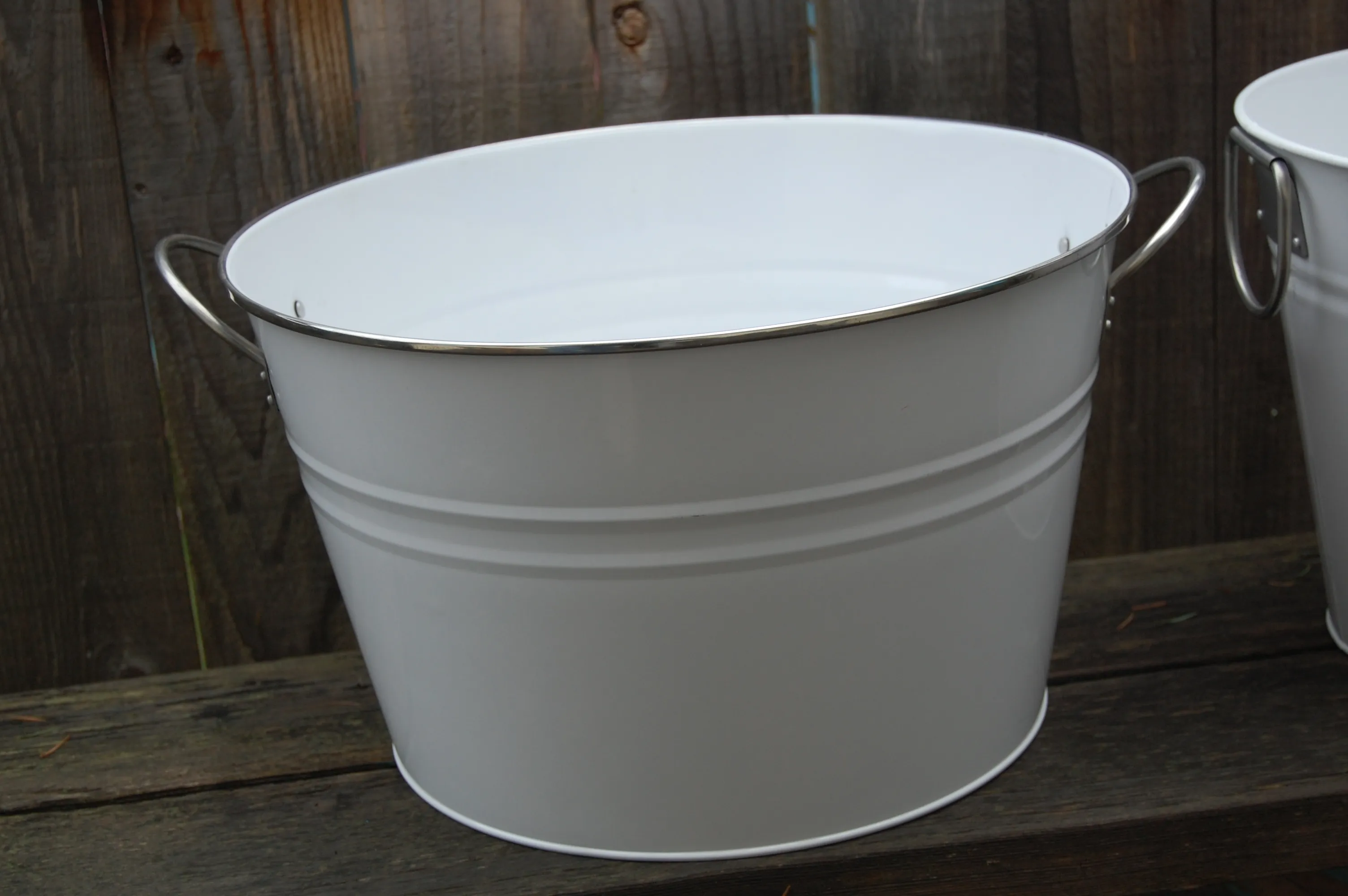 White Beverage Tubs