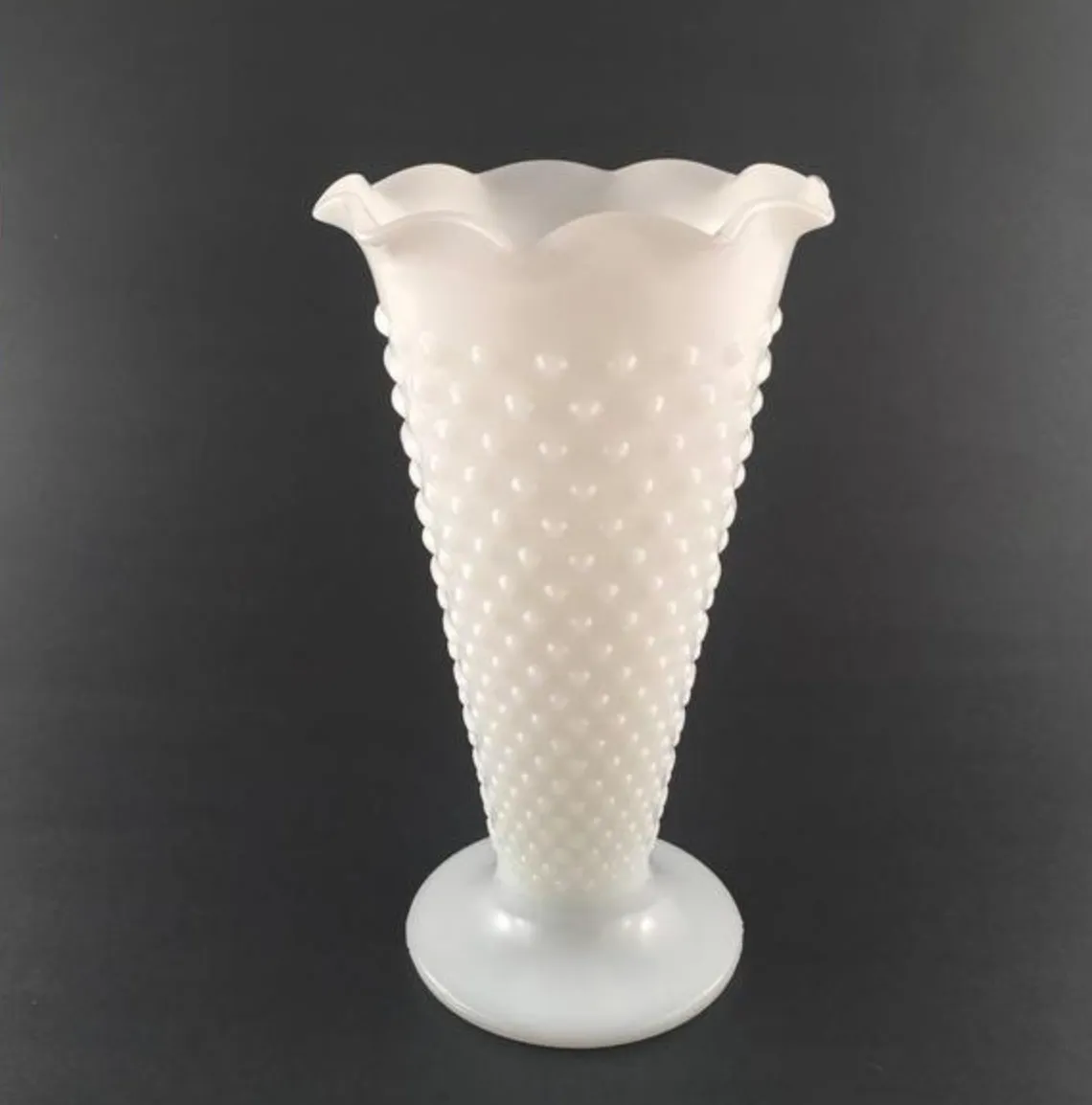 "Michelle" Milk Glass Vase