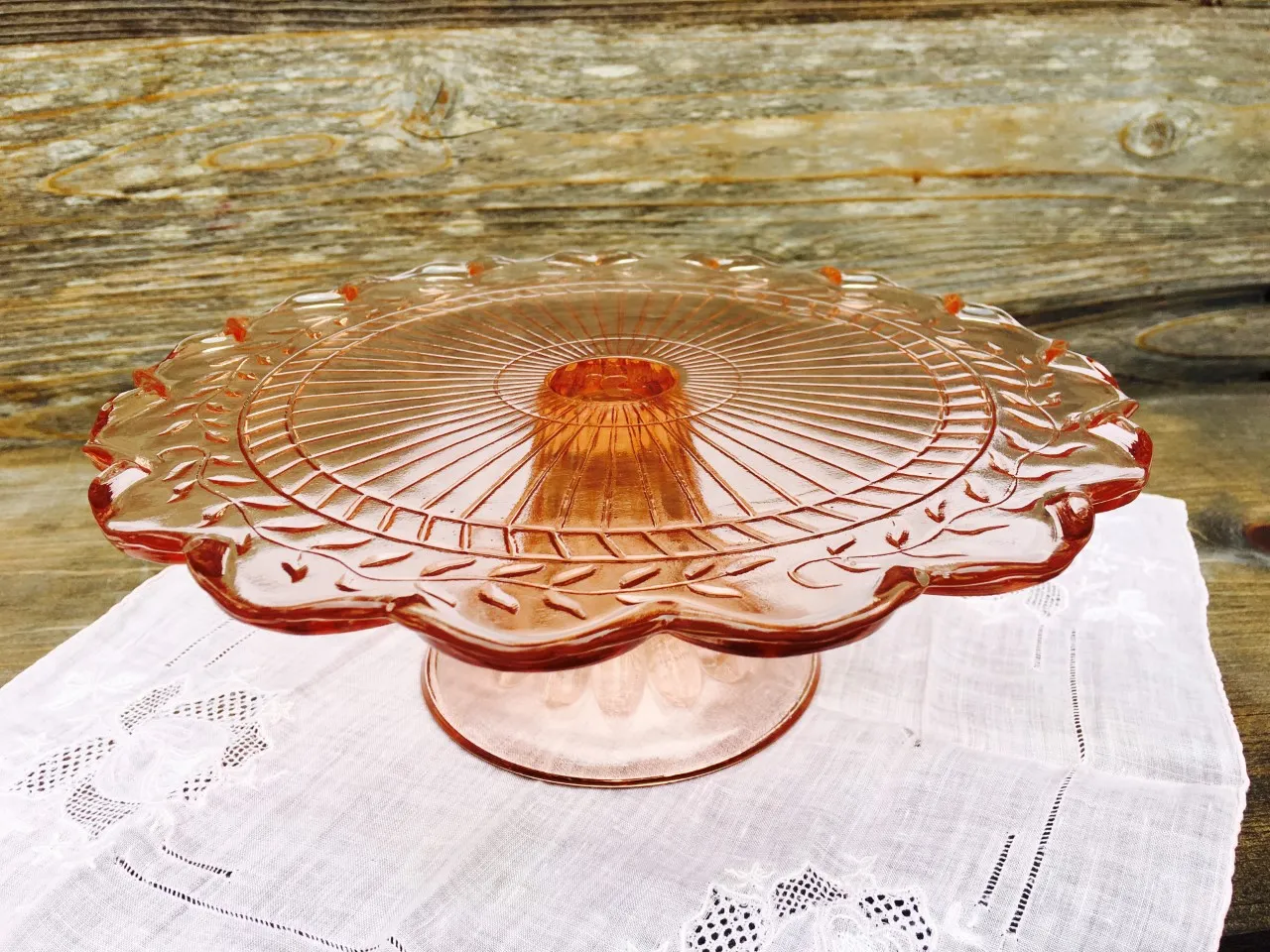 "Riley" Colored Glass Cake Stands