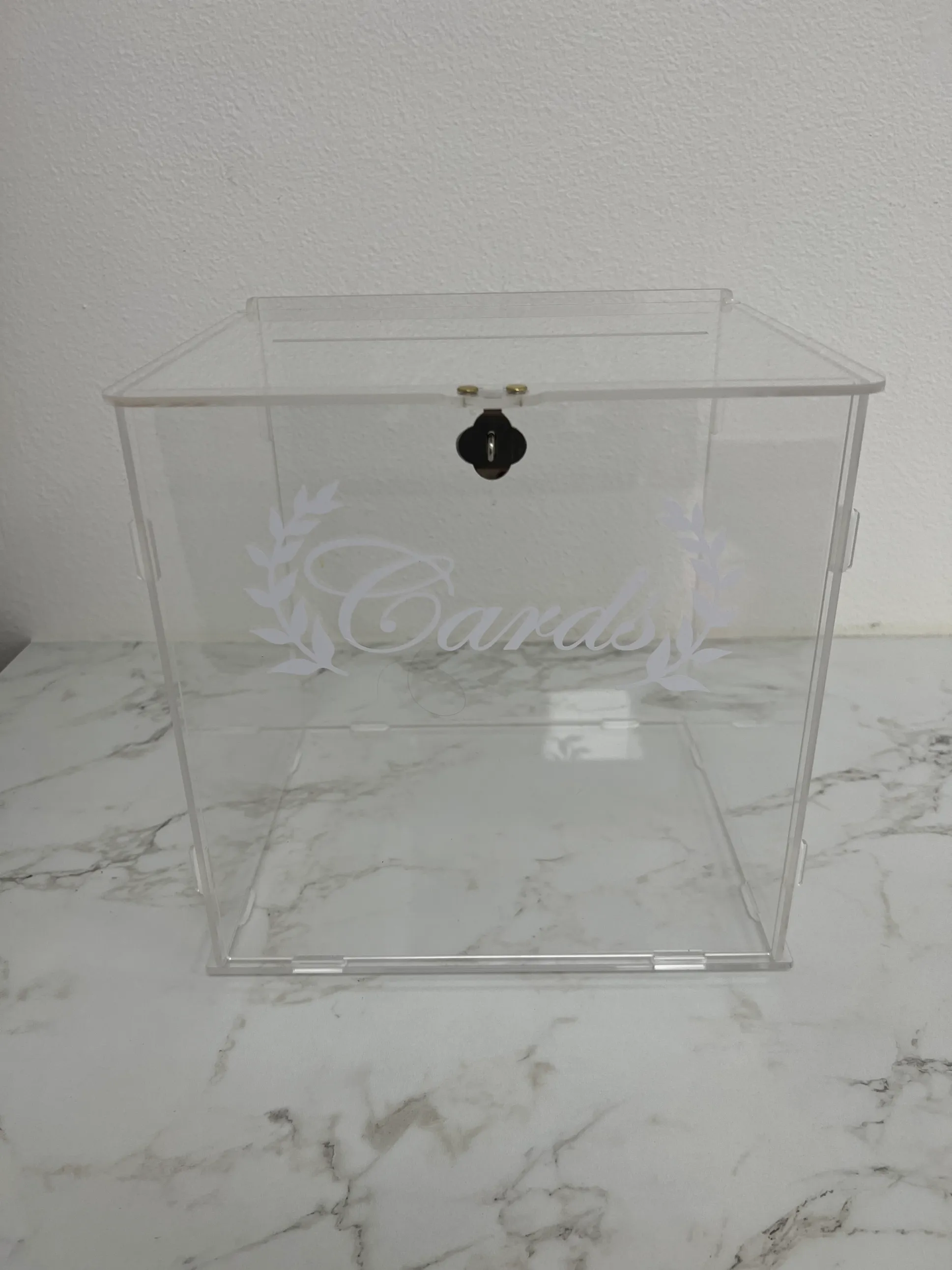 Clear Acrylic Card Box