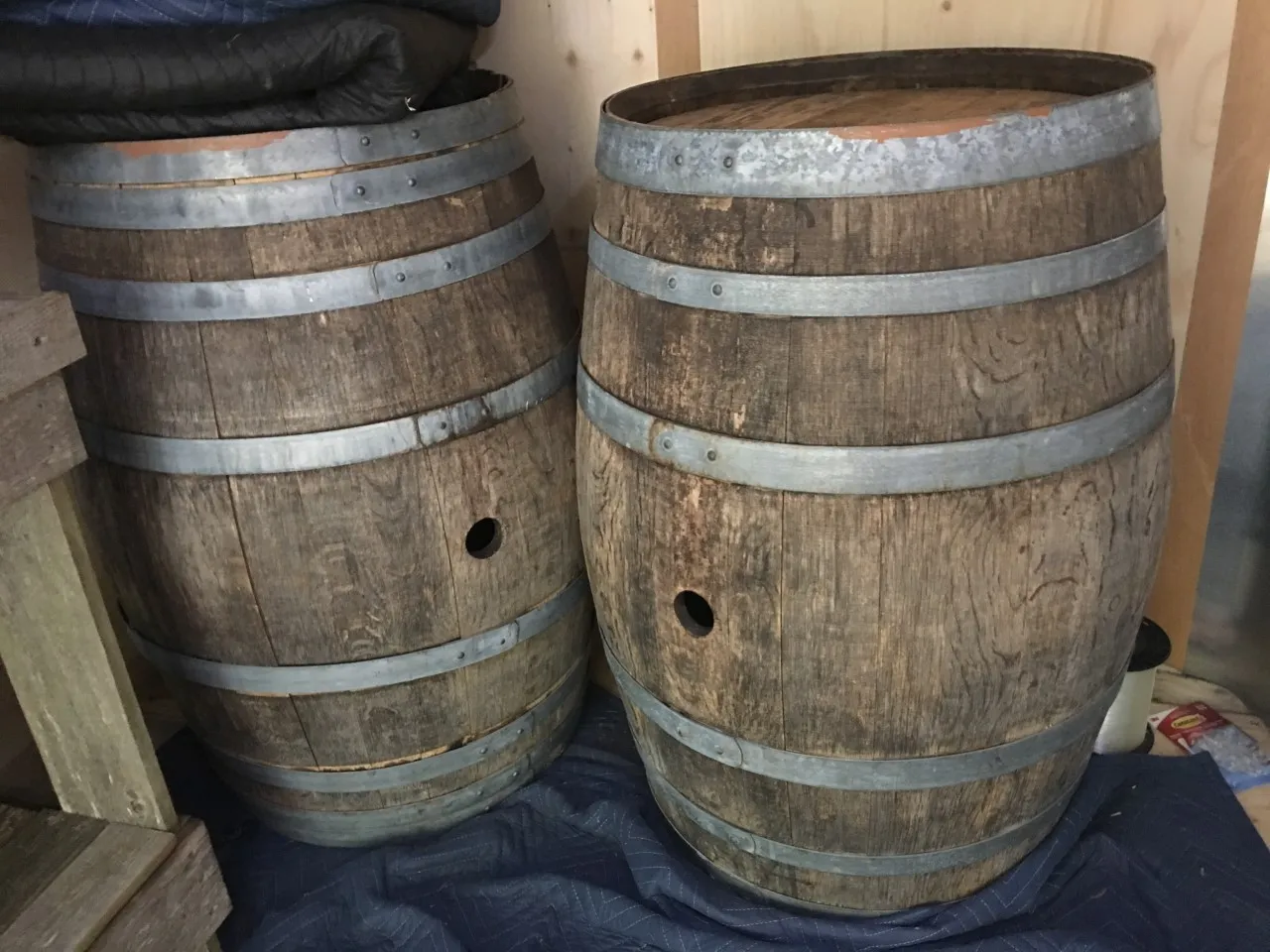 Rustic Wine Barrels