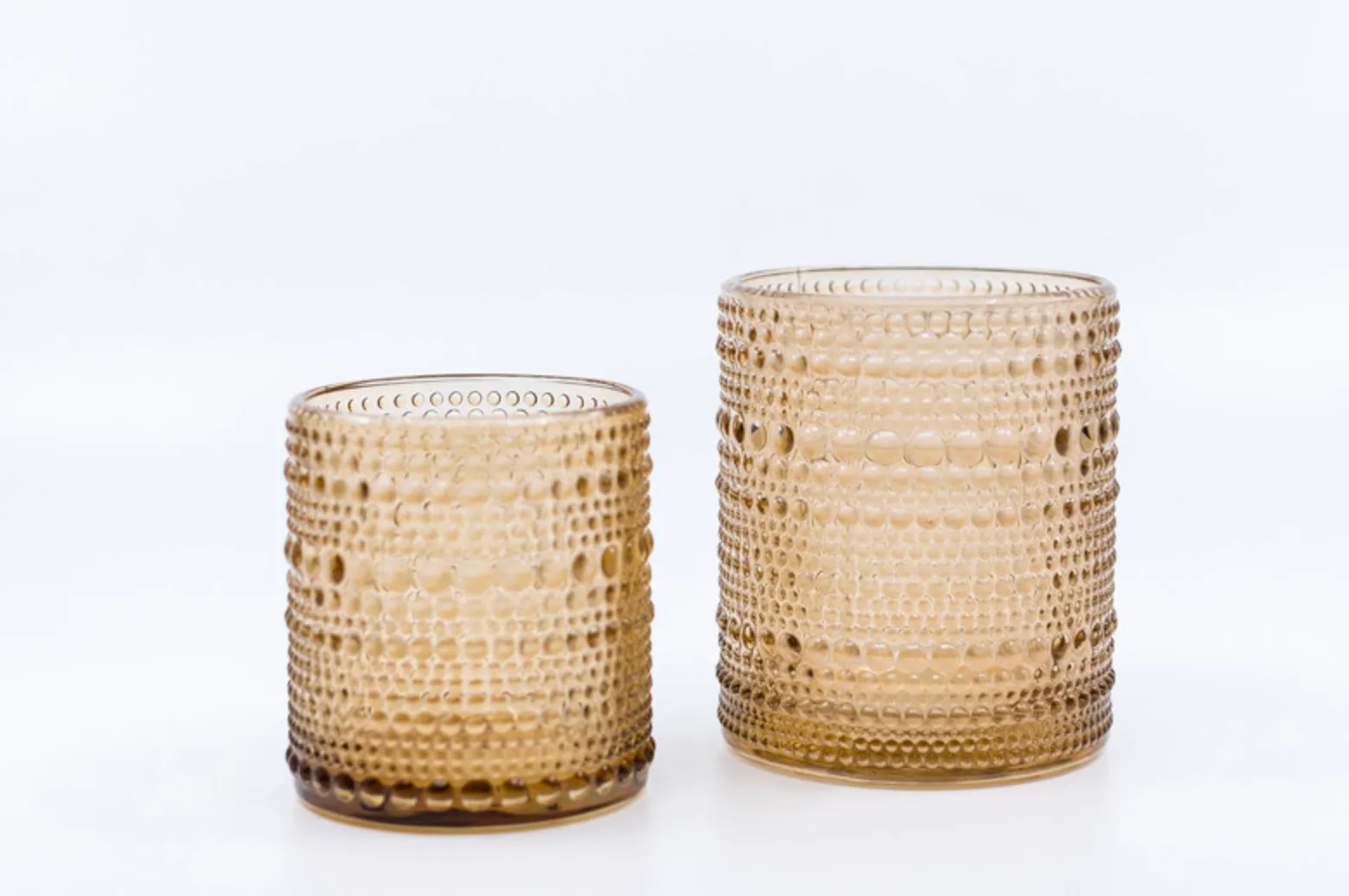 "Bea" - Amber Candle Holder