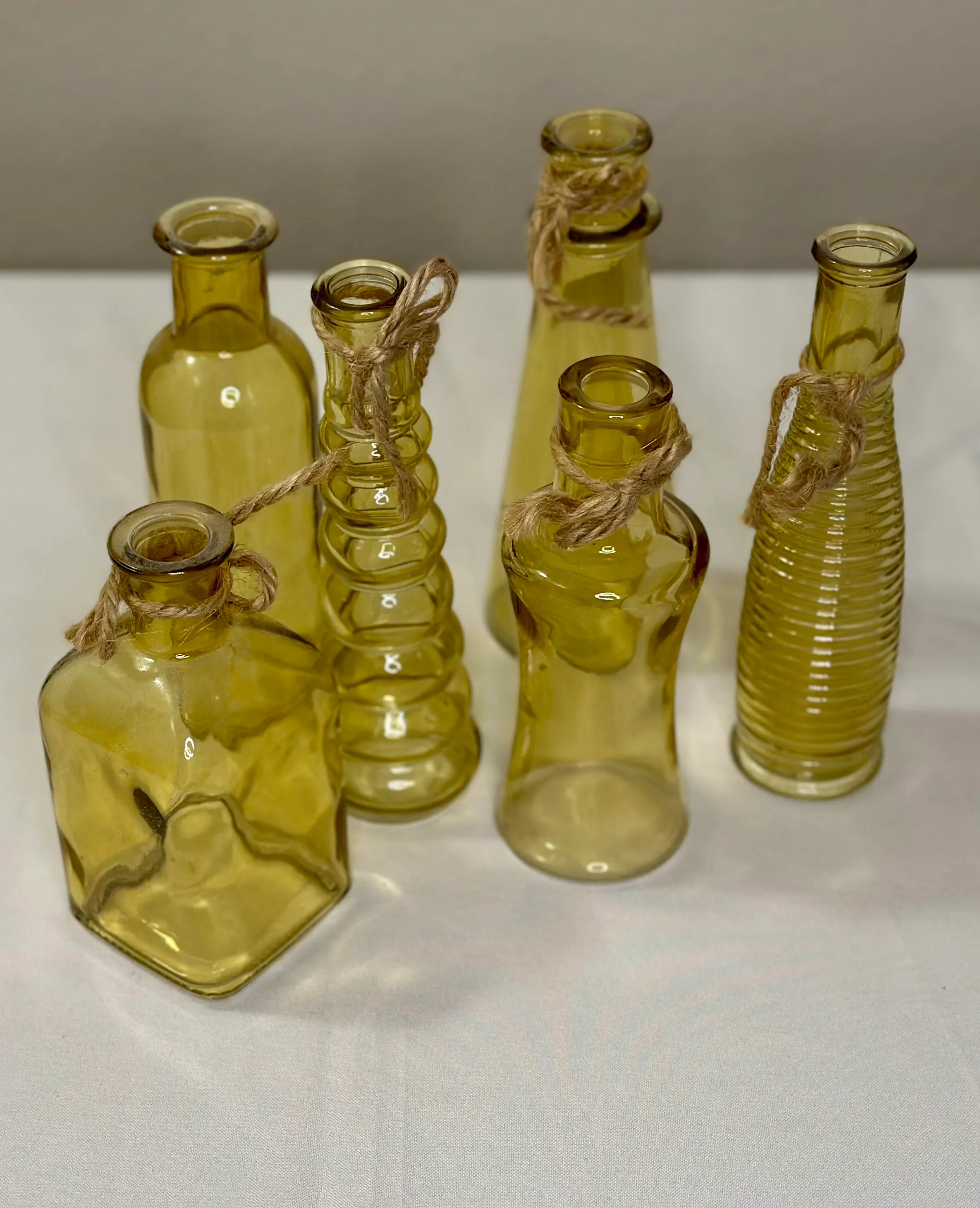 Mustard Bud Vases