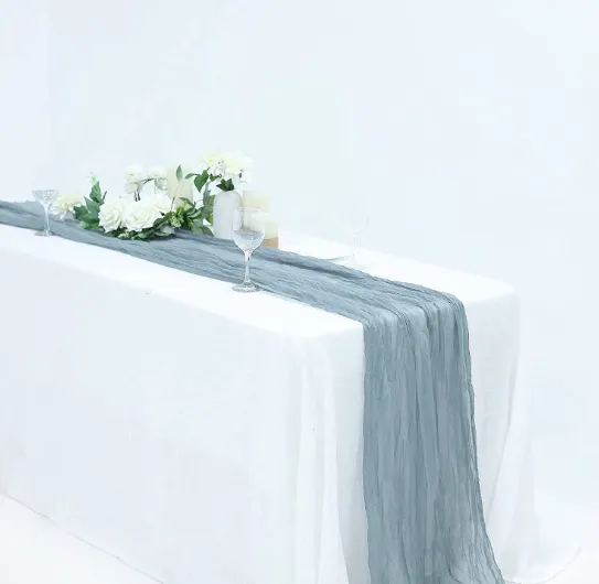 Gauze Runner - Dusty Blue