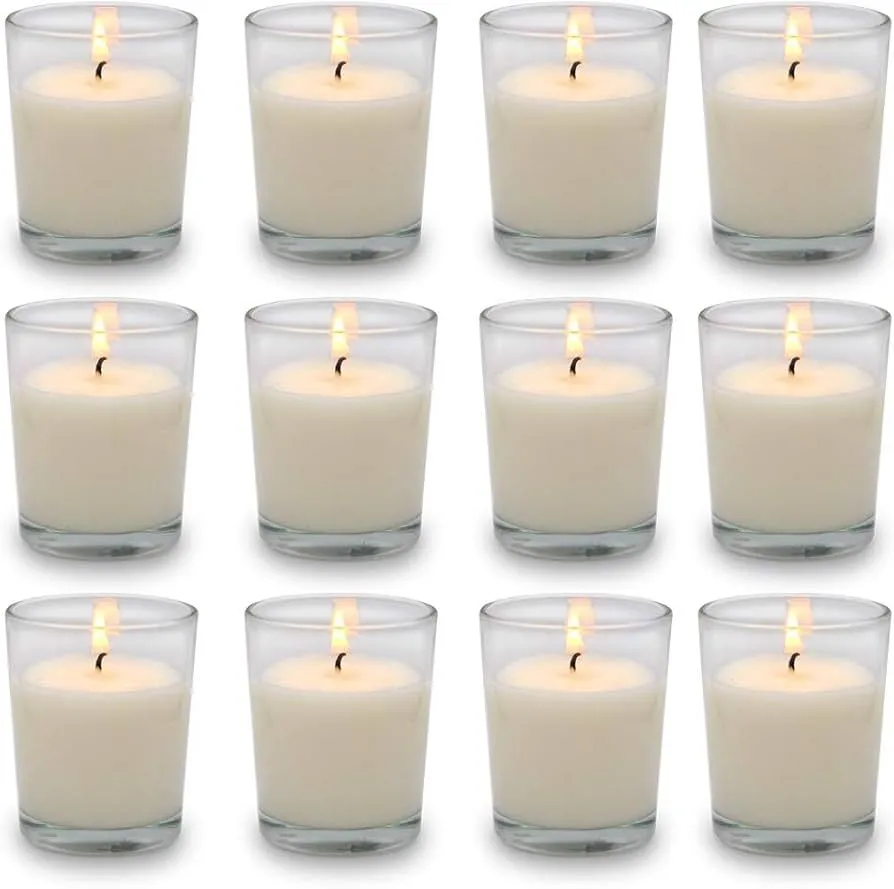 Glass Candle Votive-Wax