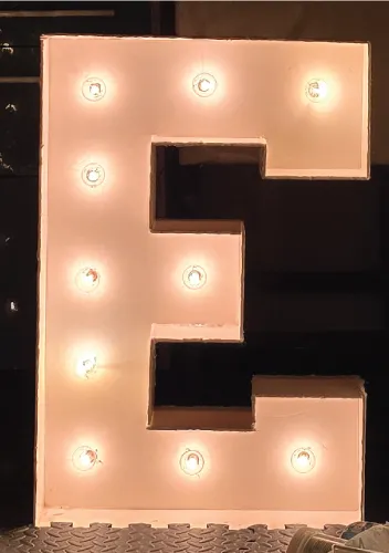 30" Light up Marquee E