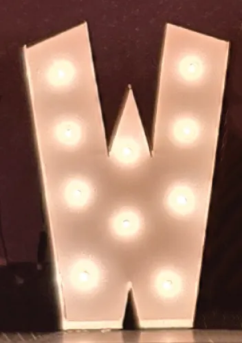 30" Light up Marquee W