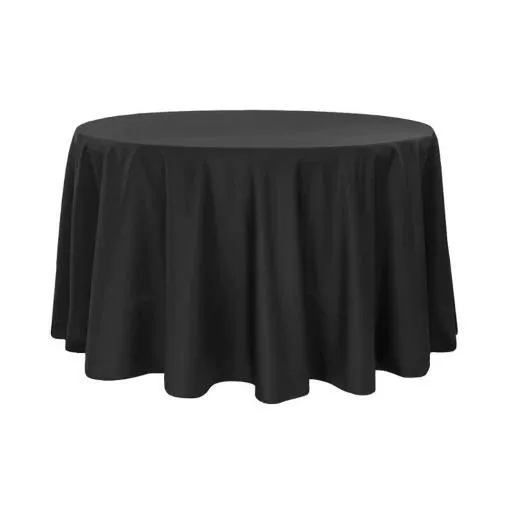 Black Round Tableclothes