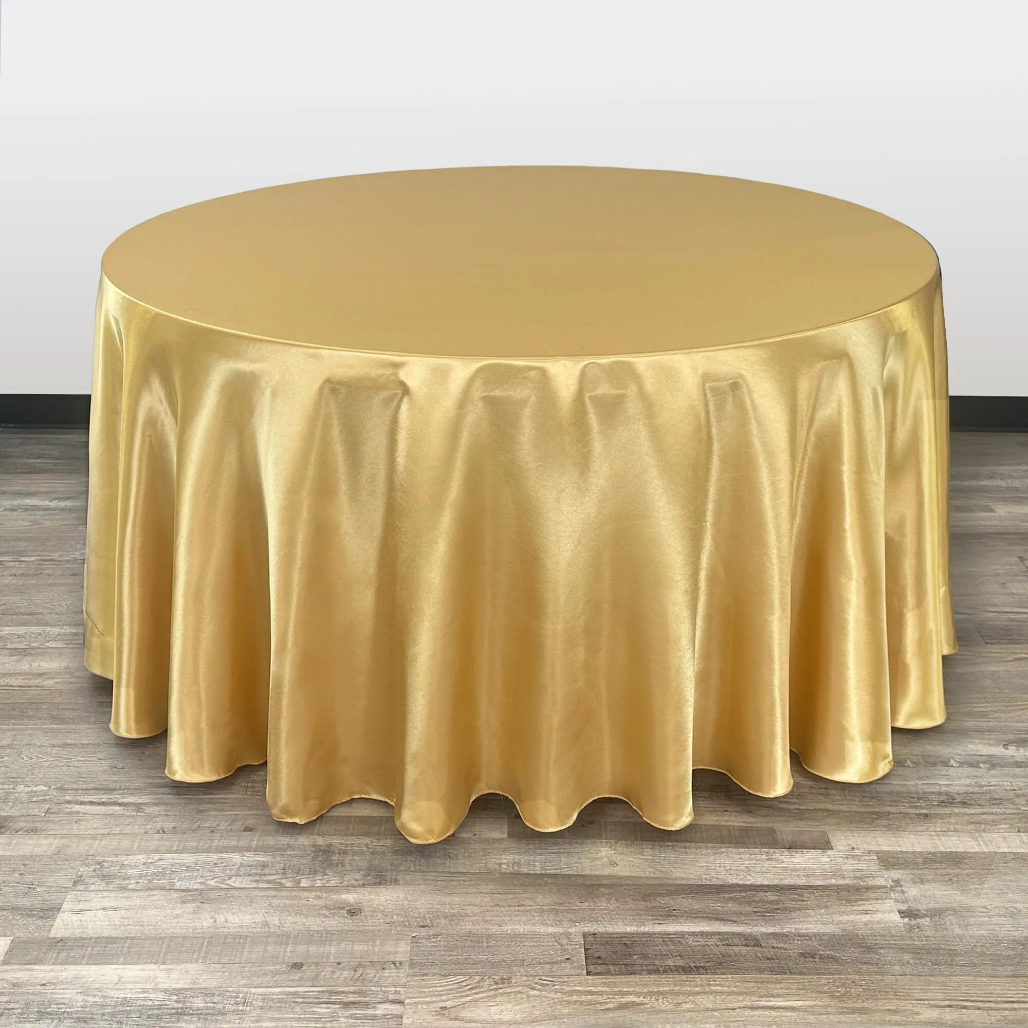 Gold Round Tablecloth