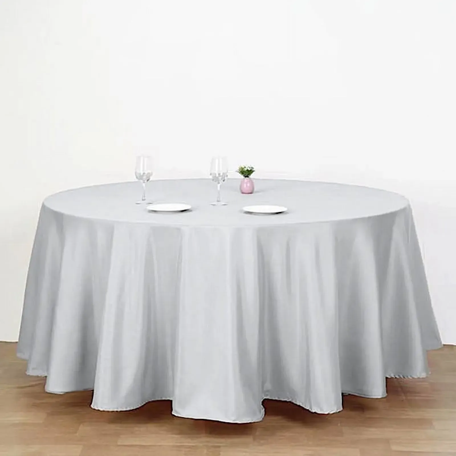Silver Round Tablecloths