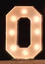 30" Light up Marquee O