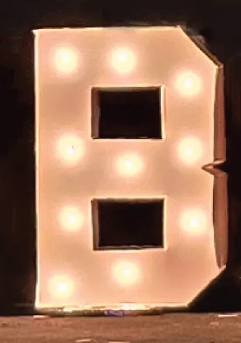 30" Light up Marquee B
