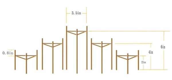 Gold Emily Stands