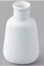 White (3) Bud Vase