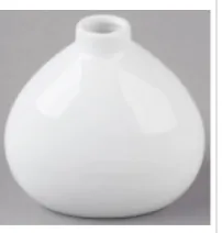 White (2) Bud Vase