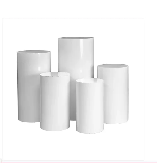 White Circle Columns 