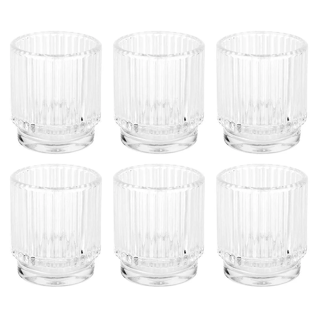 Clear Ribbed Votive (50 per event only)