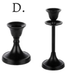 Black Matte Candlestick Holder