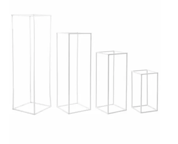 White Metal Stands