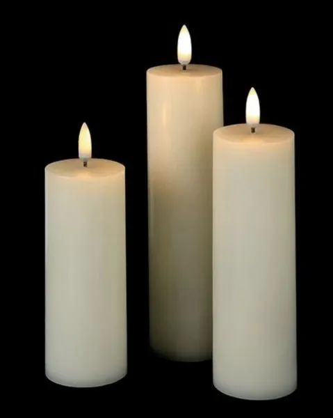 Flameless pillar Candle (36 per event only)