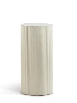 Cream Ribbed Circle Columns 
