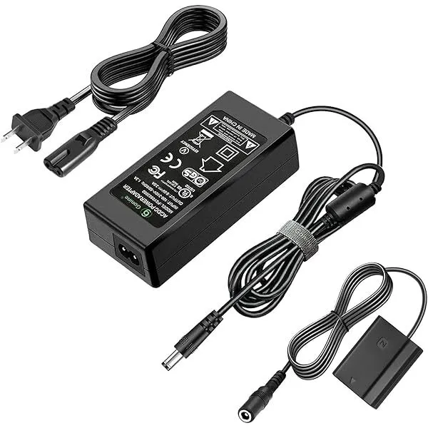 NP-FZ100 Dummy Battery AC Power Supply Adapter