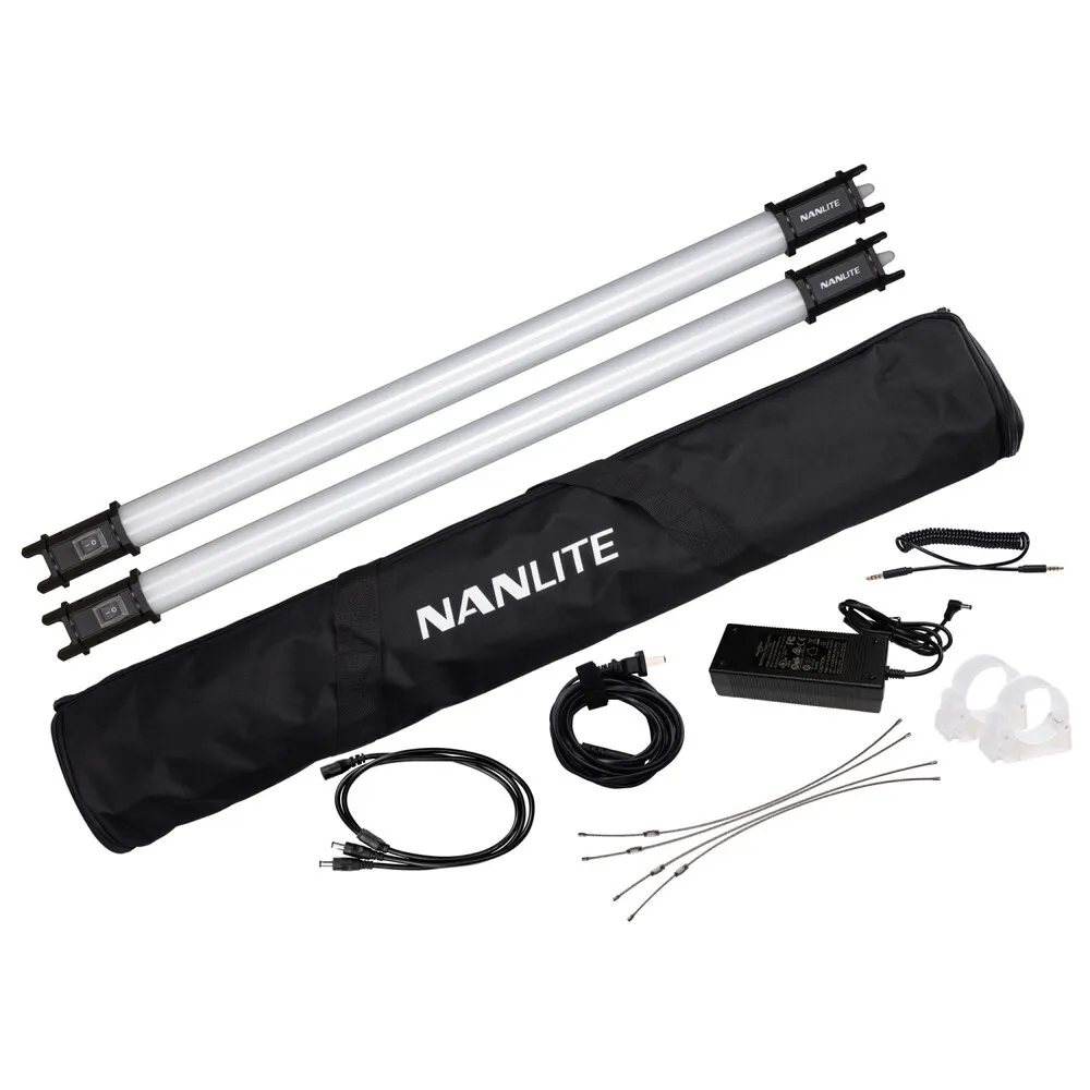 2x Nanlite PavoTube 15C II 60cm RGBWW LED Light Tube