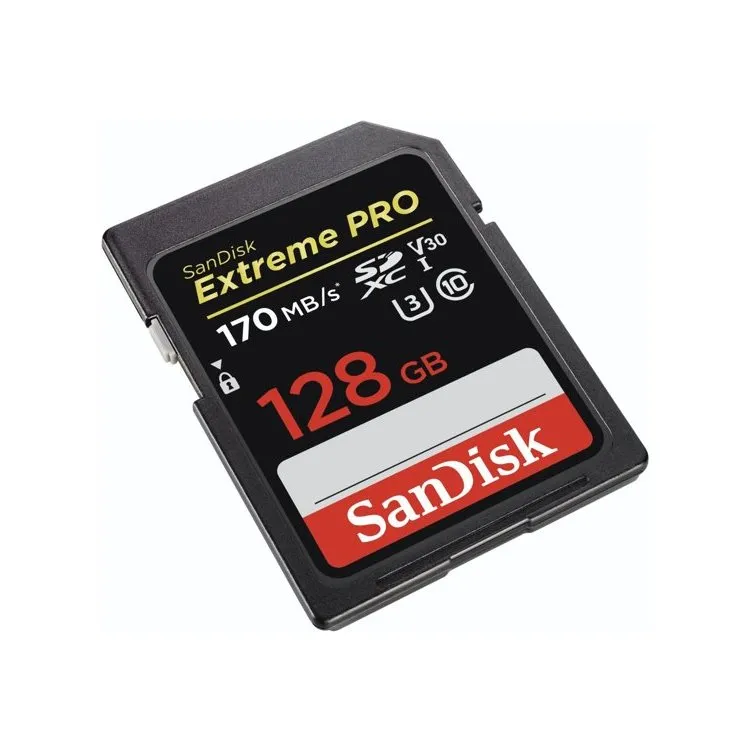 SanDisk Extreme Pro 128GB V30 (170MB/s) SD Card