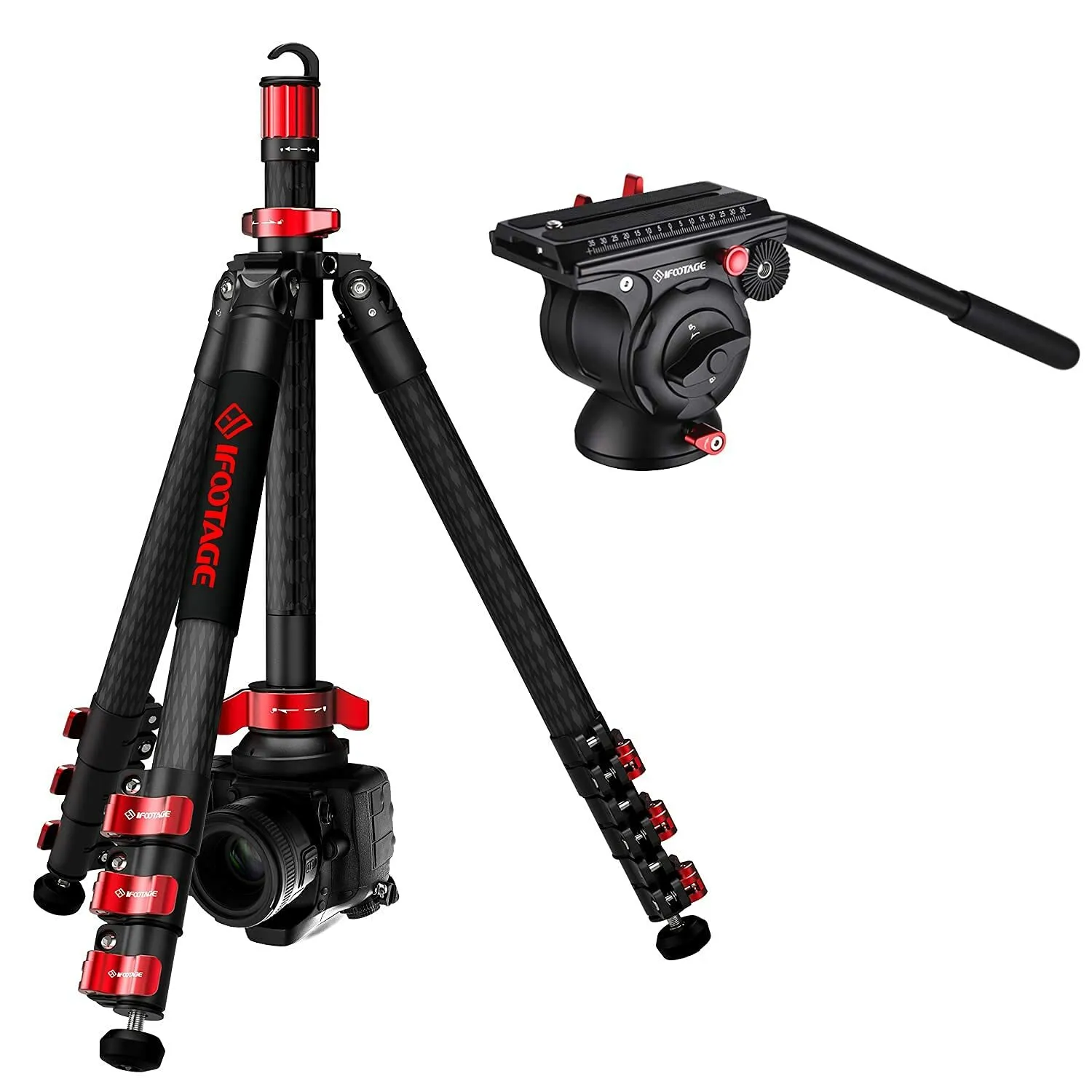 iFootage Carbon Travel Video Tripod