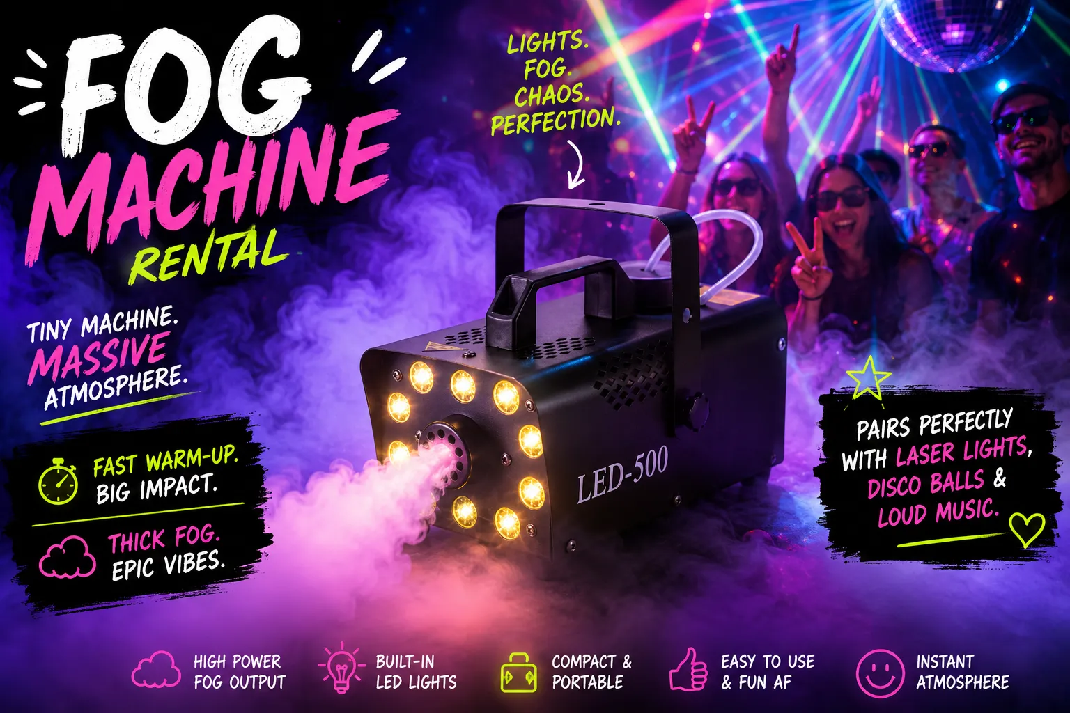 🌫️ Fog Machine Rental