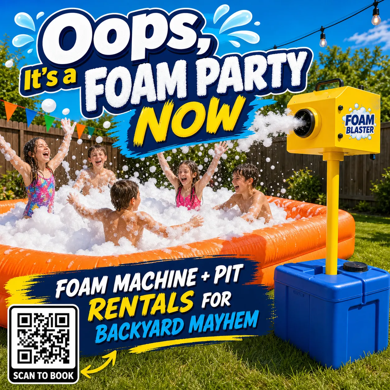 The “Oops, It’s a Foam Party Now” Machine