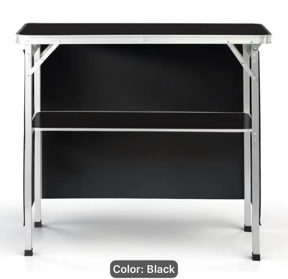 Black Portable Bar