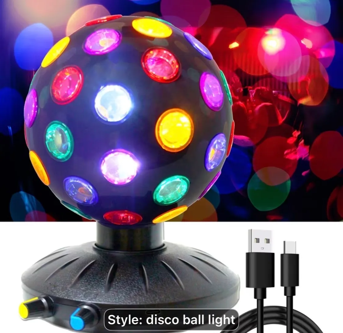 Spinning 6” Disco Ball Light