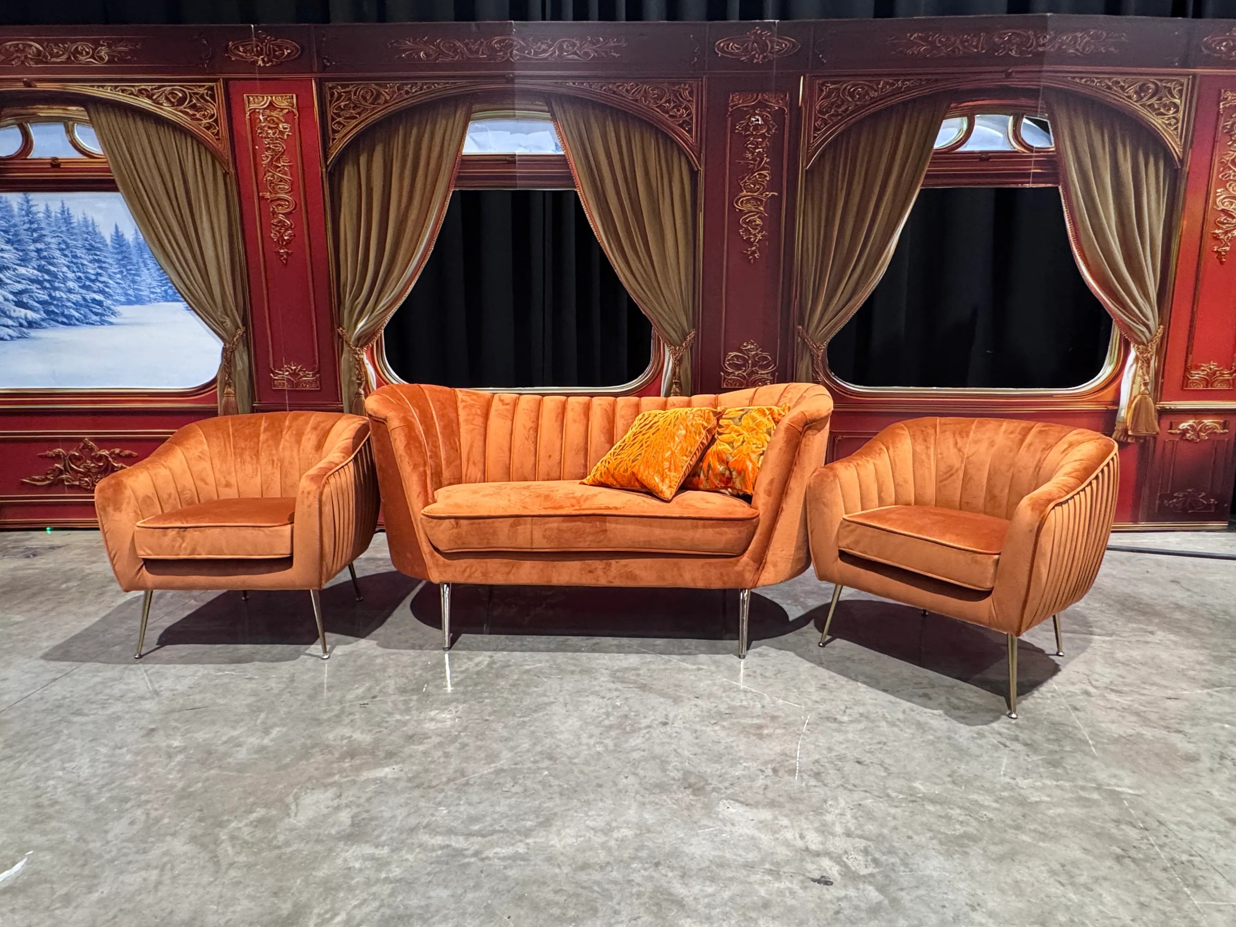 The Sienna Set|  Orange Lounge Set